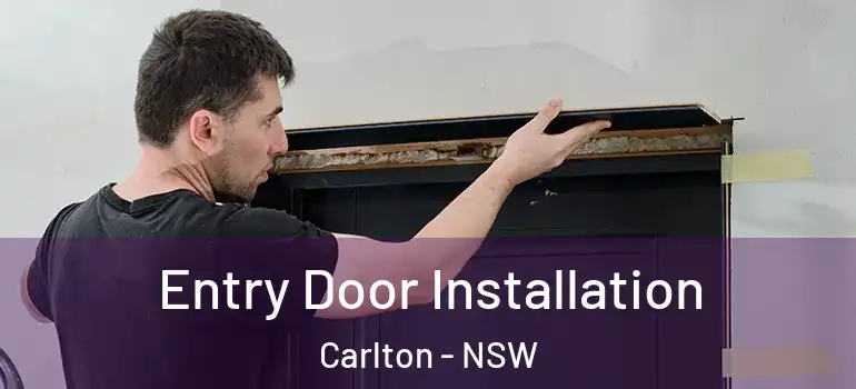 Entry Door Installation Carlton - NSW