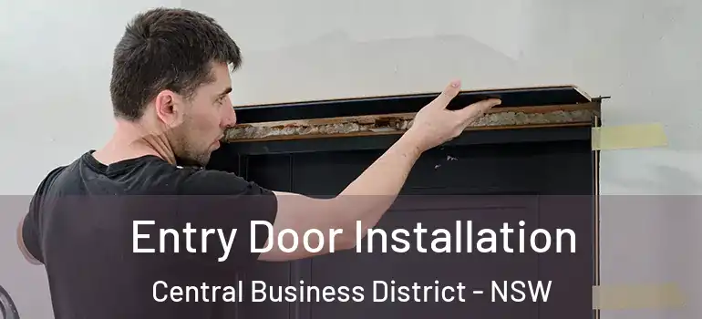 Entry Door Installation Central Business District - NSW