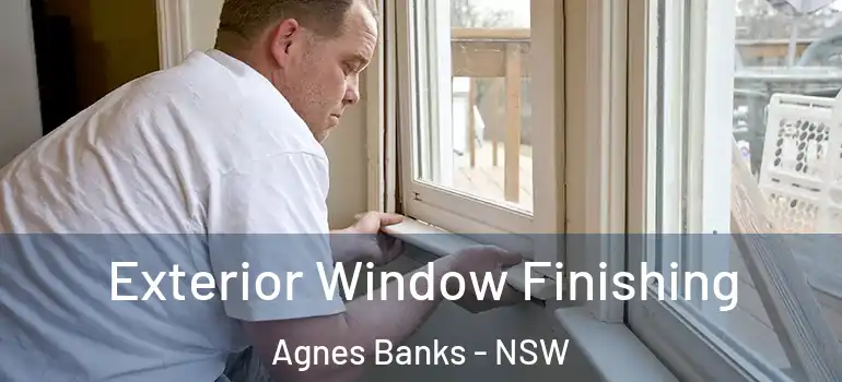 Exterior Window Finishing Agnes Banks - NSW