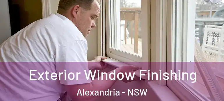 Exterior Window Finishing Alexandria - NSW