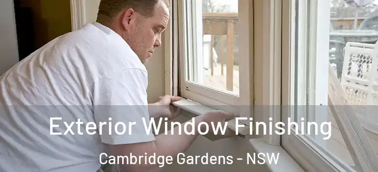 Exterior Window Finishing Cambridge Gardens - NSW