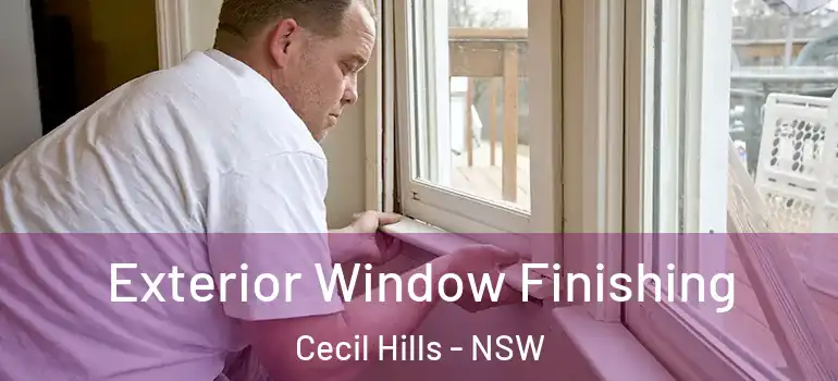 Exterior Window Finishing Cecil Hills - NSW
