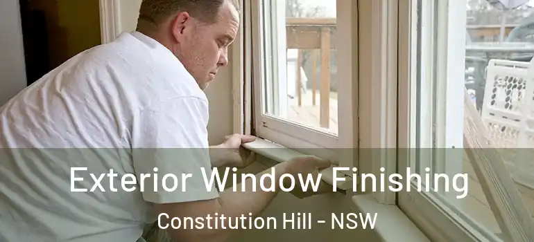 Exterior Window Finishing Constitution Hill - NSW