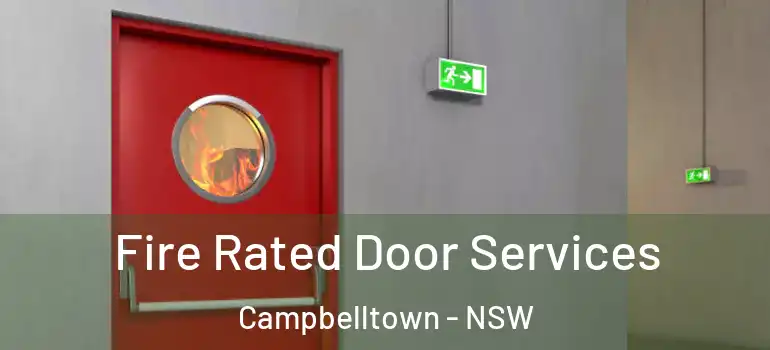  Fire Rated Door Services Campbelltown - NSW