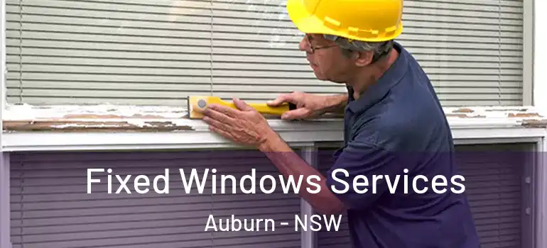 Fixed Windows Services Auburn - NSW