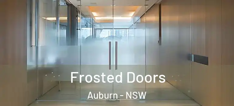 Frosted Doors Auburn - NSW
