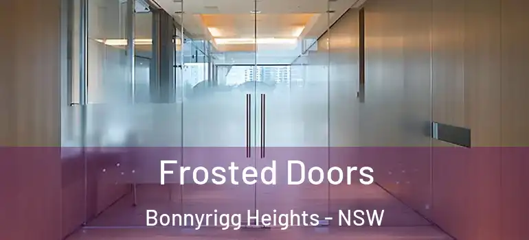  Frosted Doors Bonnyrigg Heights - NSW