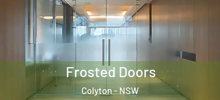  Frosted Doors Colyton - NSW
