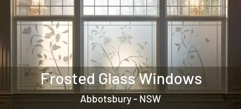  Frosted Glass Windows Abbotsbury - NSW