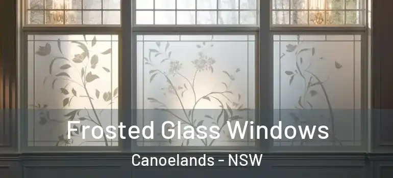 Frosted Glass Windows Canoelands - NSW
