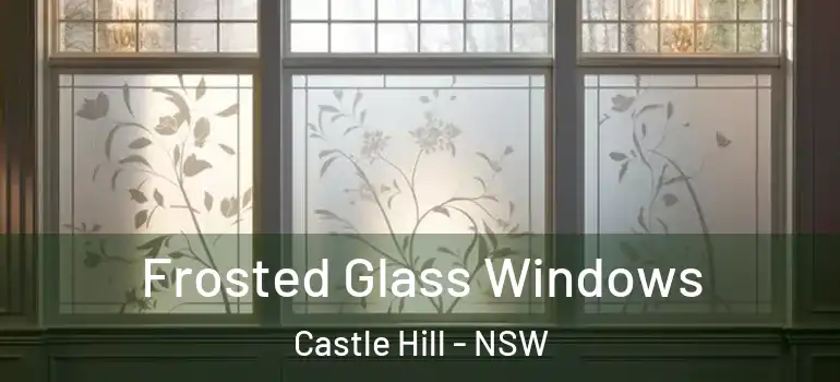  Frosted Glass Windows Castle Hill - NSW