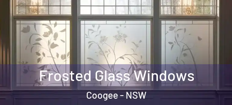 Frosted Glass Windows Coogee - NSW
