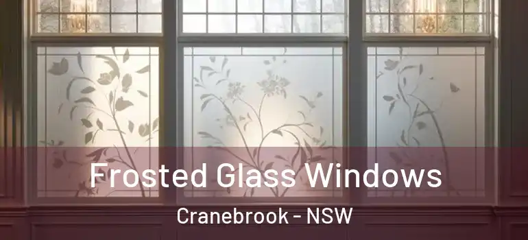 Frosted Glass Windows Cranebrook - NSW