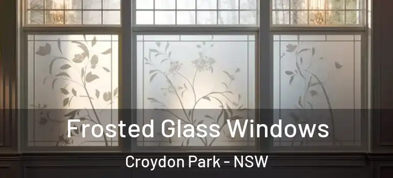 Frosted Glass Windows Croydon Park - NSW
