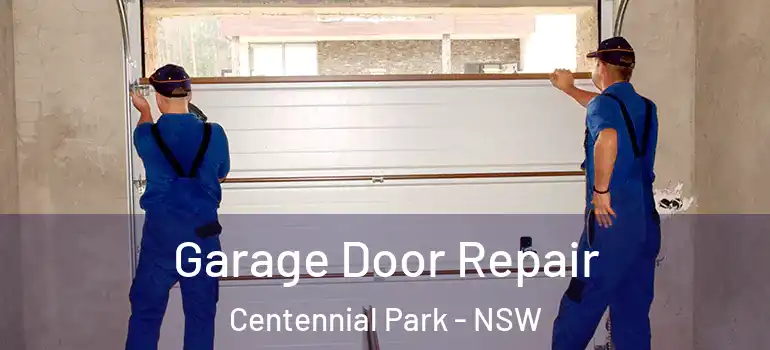  Garage Door Repair Centennial Park - NSW