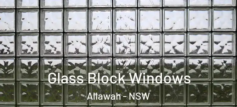 Glass Block Windows Allawah - NSW