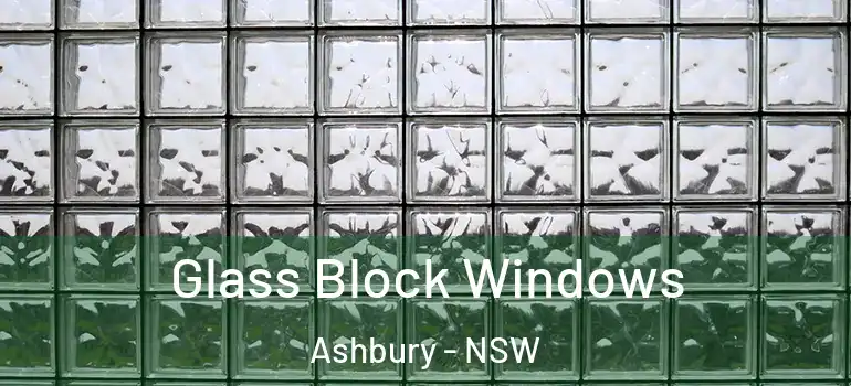 Glass Block Windows Ashbury - NSW