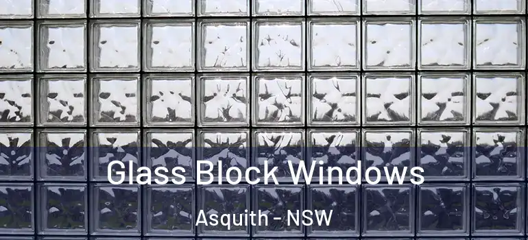 Glass Block Windows Asquith - NSW