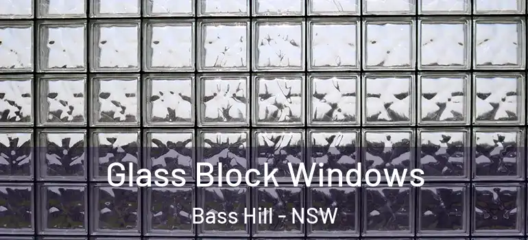 Glass Block Windows Bass Hill - NSW