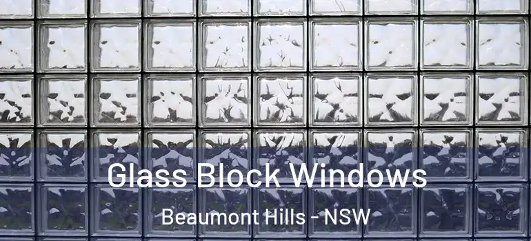 Glass Block Windows Beaumont Hills - NSW
