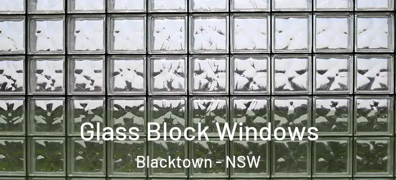 Glass Block Windows Blacktown - NSW