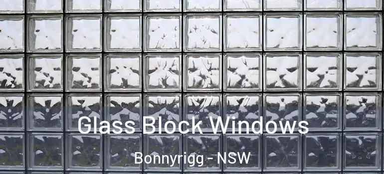 Glass Block Windows Bonnyrigg - NSW