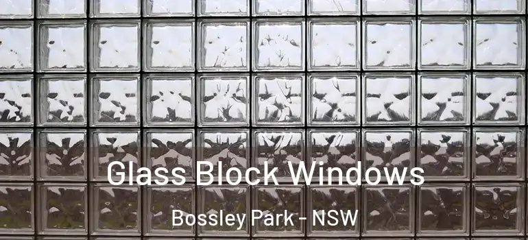 Glass Block Windows Bossley Park - NSW