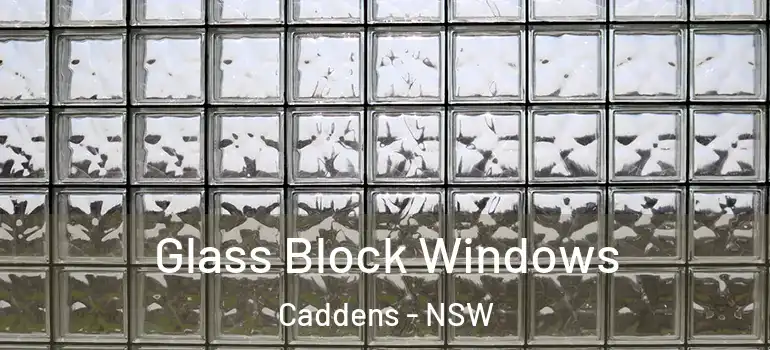 Glass Block Windows Caddens - NSW