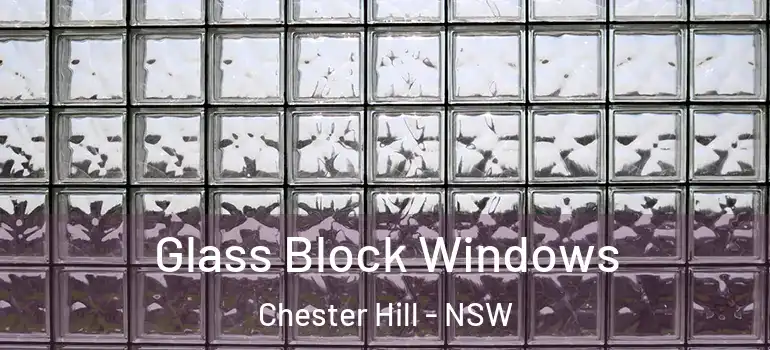  Glass Block Windows Chester Hill - NSW
