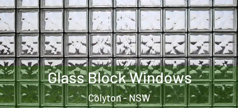 Glass Block Windows Colyton - NSW