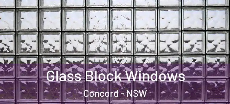 Glass Block Windows Concord - NSW