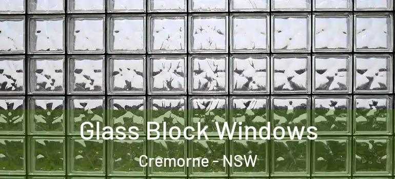 Glass Block Windows Cremorne - NSW