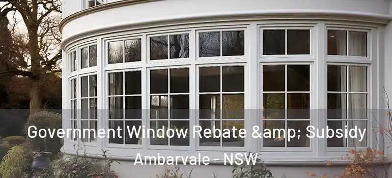 Government Window Rebate & Subsidy Ambarvale - NSW