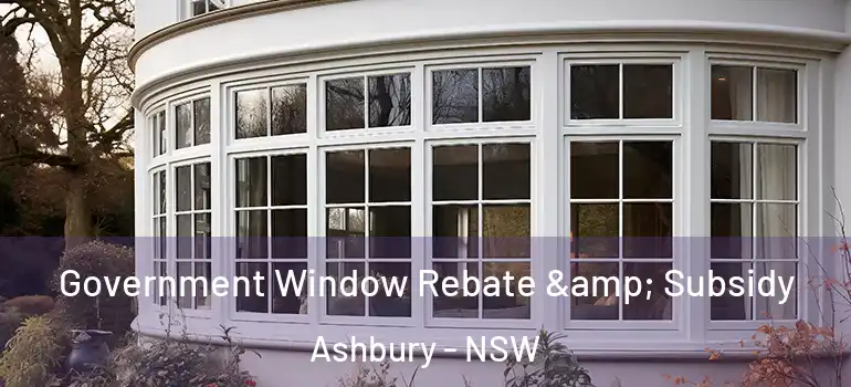  Government Window Rebate & Subsidy Ashbury - NSW