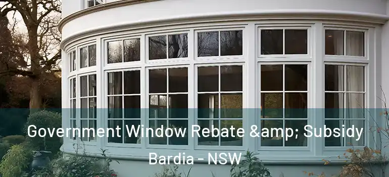  Government Window Rebate & Subsidy Bardia - NSW