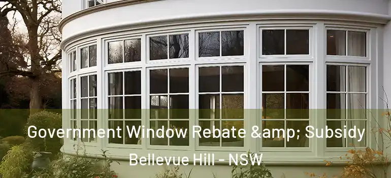  Government Window Rebate & Subsidy Bellevue Hill - NSW