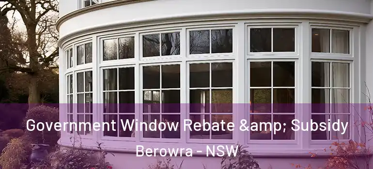 Government Window Rebate & Subsidy Berowra - NSW