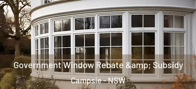 Government Window Rebate & Subsidy Campsie - NSW