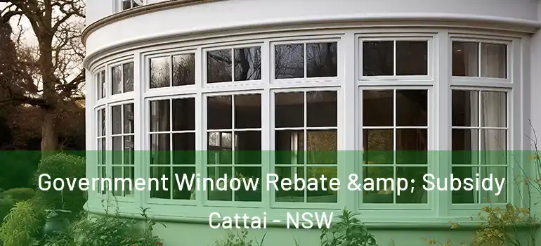 Government Window Rebate & Subsidy Cattai - NSW