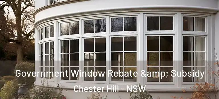 Government Window Rebate & Subsidy Chester Hill - NSW