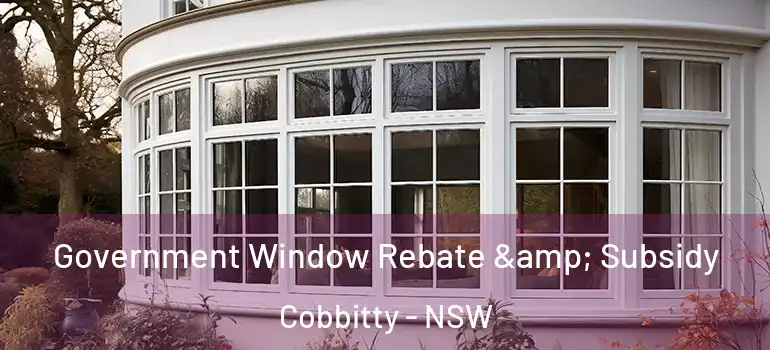 Government Window Rebate & Subsidy Cobbitty - NSW