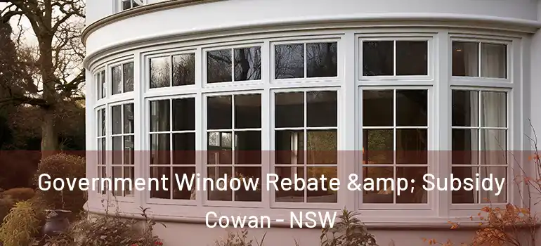 Government Window Rebate & Subsidy Cowan - NSW