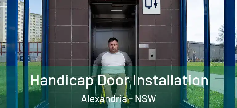Handicap Door Installation Alexandria - NSW
