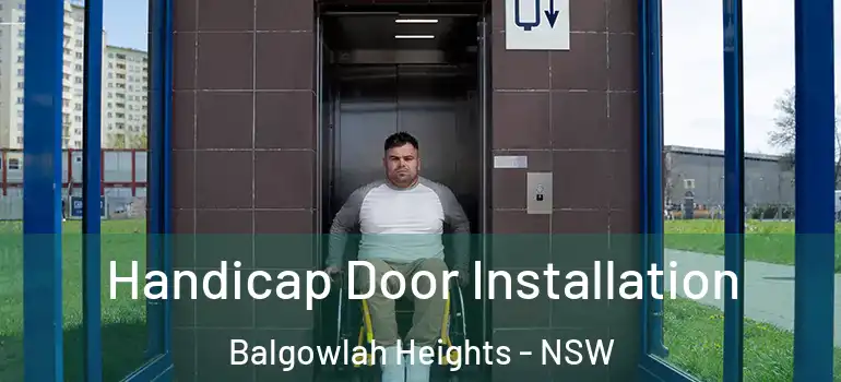 Handicap Door Installation Balgowlah Heights - NSW