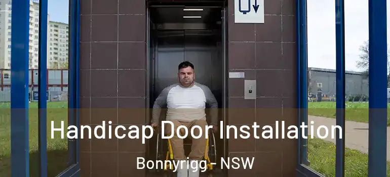 Handicap Door Installation Bonnyrigg - NSW