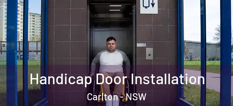 Handicap Door Installation Carlton - NSW