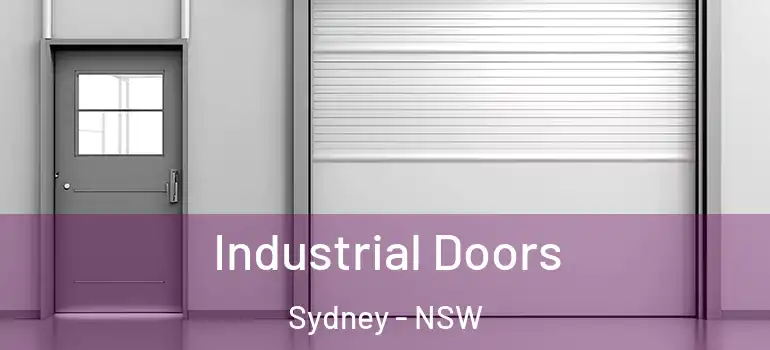 Industrial Doors Sydney - NSW