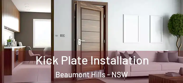Kick Plate Installation Beaumont Hills - NSW
