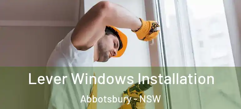 Lever Windows Installation Abbotsbury - NSW