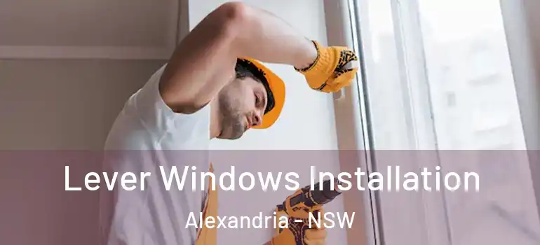 Lever Windows Installation Alexandria - NSW
